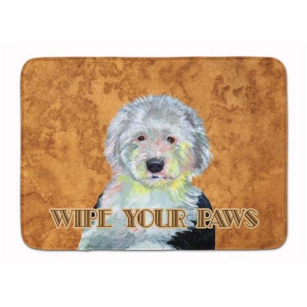 Carolines Treasures Carolines Treasures LH9457RUG Old English Sheepdog Wipe your Paws Machine Washable Memory Foam Mat LH9457RUG - main